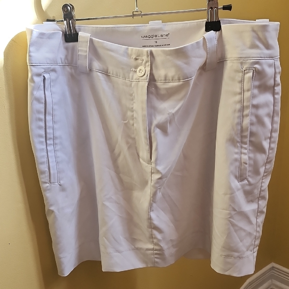 White Maggie Lane Golf Skort
